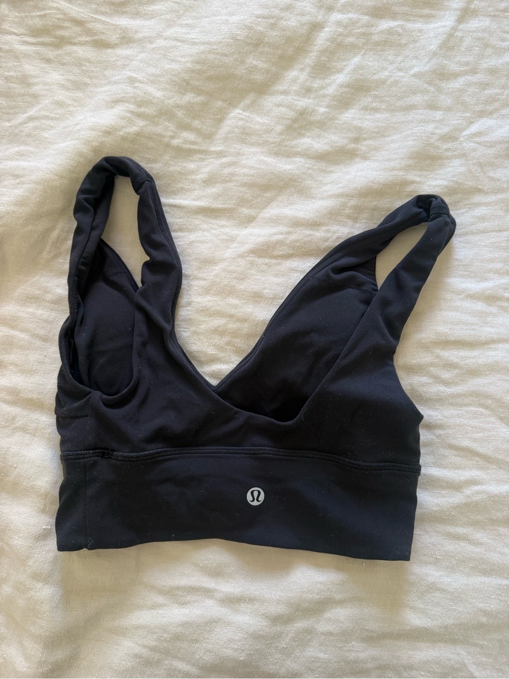 lululemon athletica Black V-Neck Light Support Sports Bra